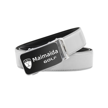 골프 자동 버클 벨트, 순수 소가죽 남성용 바지 벨트, 골프 벨트,