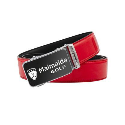 골프 자동 버클 벨트, 순수 소가죽 남성용 바지 벨트, 골프 벨트,