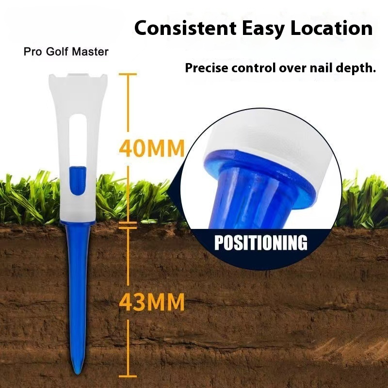 골프 리미티드 볼 컬럼, 소프트 헤드 더블 섹션 골프 플라스틱 볼 시트, 내구성 있는 볼 홀더