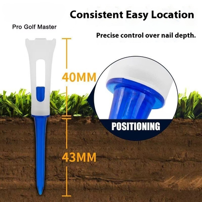 골프 리미티드 볼 컬럼, 소프트 헤드 더블 섹션 골프 플라스틱 볼 시트, 내구성 있는 볼 홀더