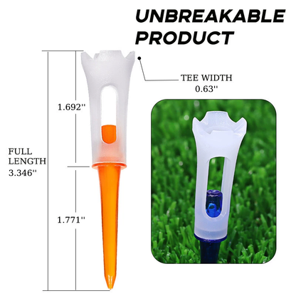골프 리미티드 볼 컬럼, 소프트 헤드 더블 섹션 골프 플라스틱 볼 시트, 내구성 있는 볼 홀더