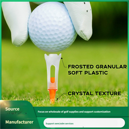 골프 리미티드 볼 컬럼, 소프트 헤드 더블 섹션 골프 플라스틱 볼 시트, 내구성 있는 볼 홀더