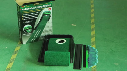 Golf sand hole push rod training device, practice tool, automatic indoor return ball, anti-skid green